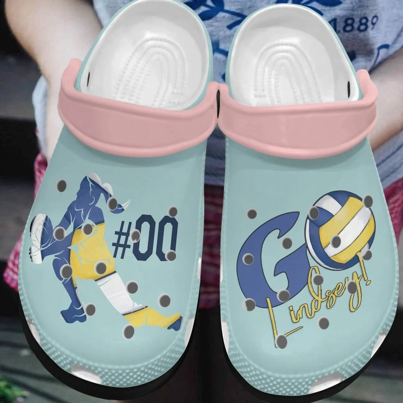 Volleyball Personalized Clog Custom Crocs Comfortablefashion Style Comfortable For Women Men Kid Print 3D Volley Girl Volleyball Personalized Clog Custom Crocs Comfortablefashion Style Comfortable For Women Men Kid Print 3D Volley Girl
