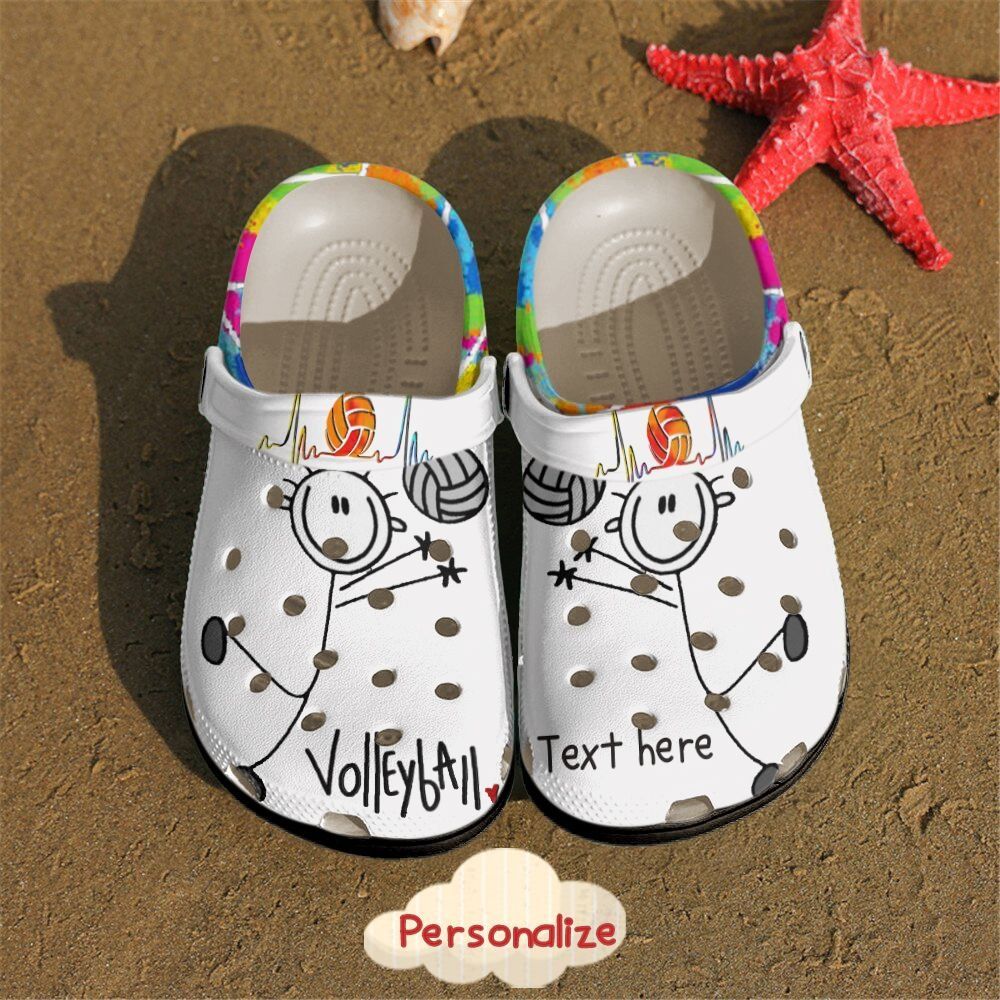 Volleyball Personalized Clog Custom Crocs Comfortablefashion Style Comfortable For Women Men Kid Print 3D Volleyball Lovers Volleyball Personalized Clog Custom Crocs Comfortablefashion Style Comfortable For Women Men Kid Print 3D Volleyball Lovers