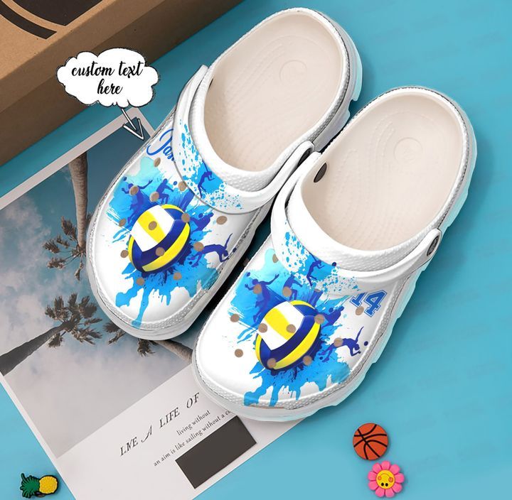 Volleyball Personalized Watercolor Sku 2710 Crocs Crocband Clog Comfortable For Mens Womens Classic Clog Water Shoes Volleyball Personalized Watercolor Sku 2710 Crocs Crocband Clog Comfortable For Mens Womens Classic Clog Water Shoes