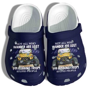 Wander Car Shoes – Wander Are Lost Crocs Clog Clog Birthday Gift For Man Fther Brother Cousin