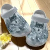 Wolf Personalize Clog Custom Crocs Fashionstyle Comfortable For Women Men Kid Print 3D Beautiful Wolf