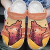 Wolf Personalized Clog Custom Crocs Comfortablefashion Style Comfortable For Women Men Kid Print 3D The Wanderer