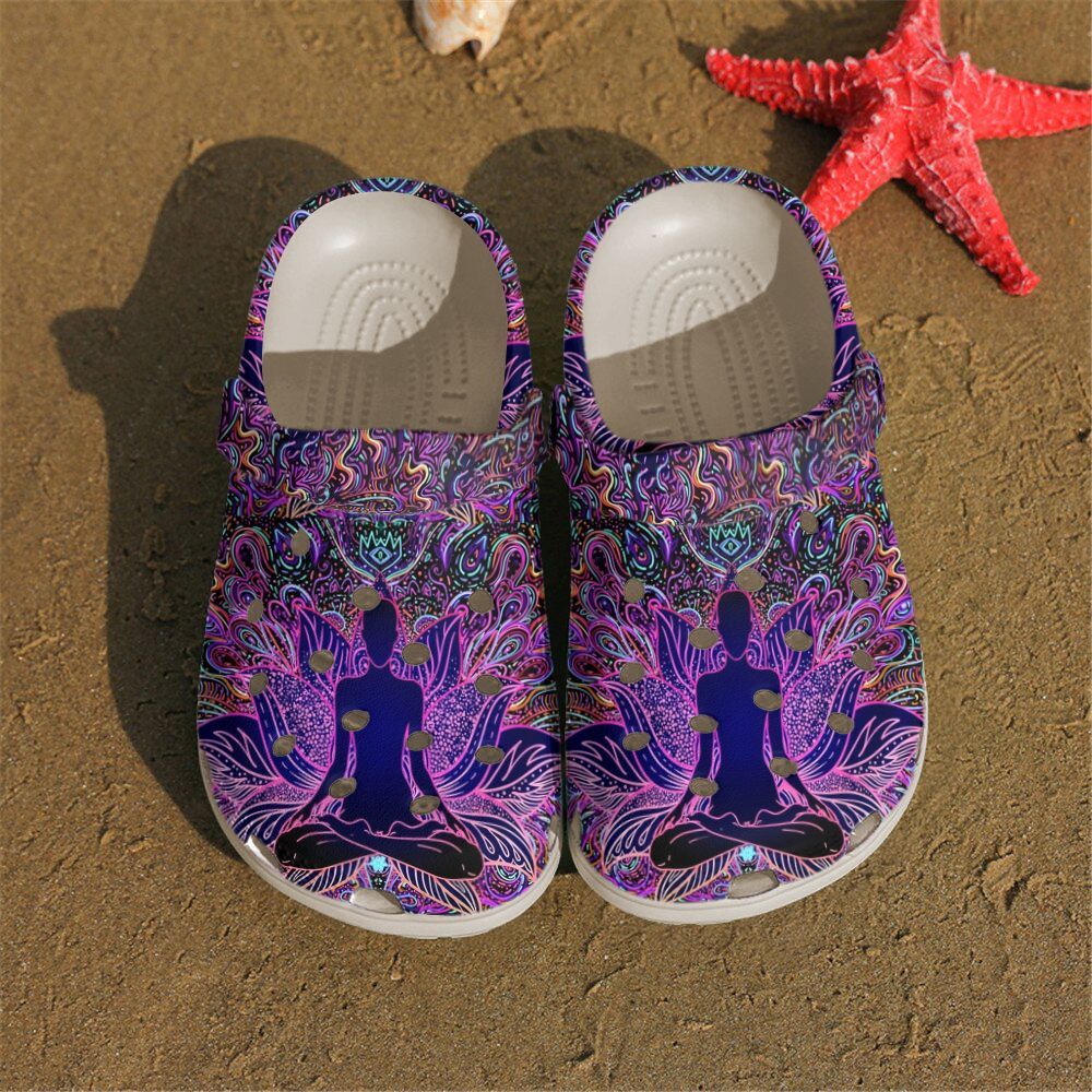 Yoga Personalized Clog Custom Crocs Comfortablefashion Style Comfortable For Women Men Kid Print 3D Psycheledic Lotus Yoga Personalized Clog Custom Crocs Comfortablefashion Style Comfortable For Women Men Kid Print 3D Psycheledic Lotus